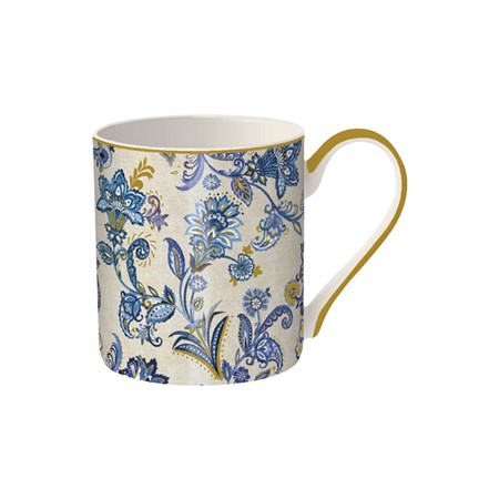 "Blue Paisley - Fine Bone China Mug" 380 ml