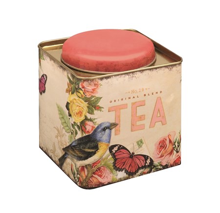 "Nostalgia" Deep Square Tea Caddy